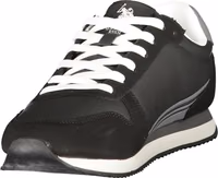 Black Polyurethane Men's Sneaker 3