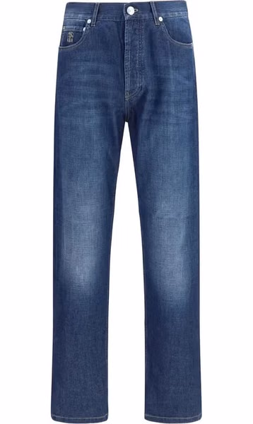 Blue Cotton Jeans Denim