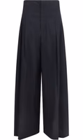 Black Cotton Casual Pants 1