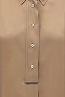 Beige Silk Shortsleeve Shirt 3