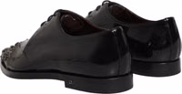 Black Embellished Men Derby Dress Formal Shoes 5