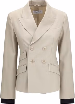 Beige Wool Oves Aries Blazer