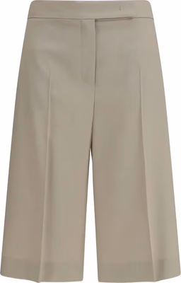 Beige Wool Oves Aries Bermuda Shorts