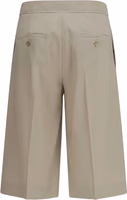 Beige Wool Oves Aries Bermuda Shorts 2