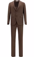 Brown Wool Oves Aries Two-Piece Suit 1