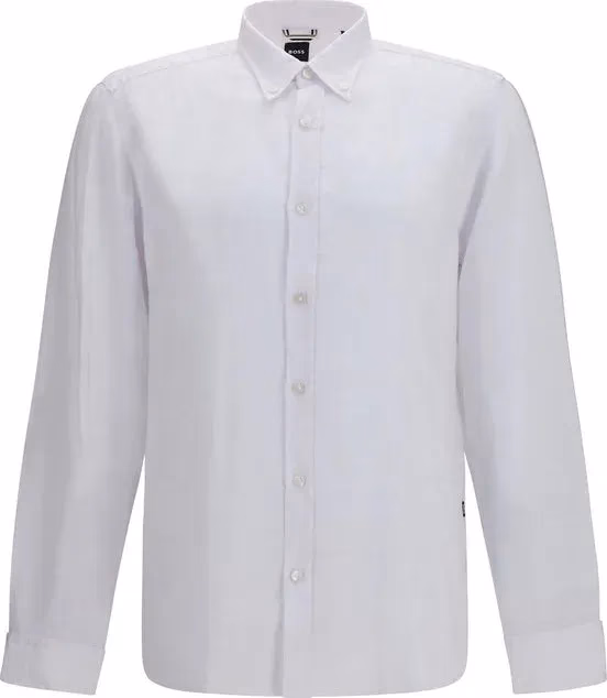 White Linen Dress Shirt