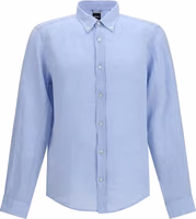 Blue Linen Dress Shirt 1