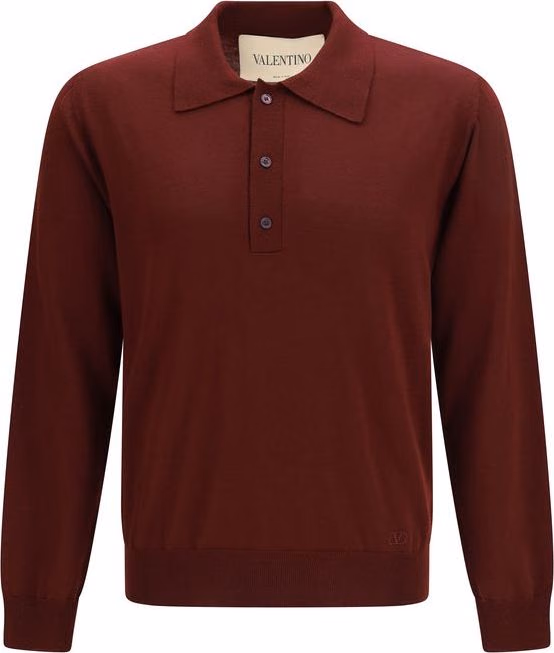 Bordeaux Wool Oves Aries Polo Shirt