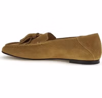 Beige Calf Leather Bos Taurus Slip-On Loafers 3