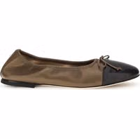 Brown Calf Leather Bos Taurus Ballet Flats 1