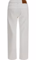 White Cotton Slim Fit Jeans 2