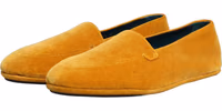 Yellow Velvet Slip On Men Dress Loafers Shoes 4