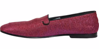Pink Glitter Lurex Logo Dress Loafers Shoes 5