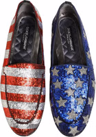 Multicolor Flag Sequin Dress Loafers Shoes 3
