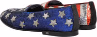 Multicolor Flag Sequin Dress Loafers Shoes 5