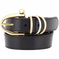 Black Calf Leather Bos Taurus Regular Belt 1