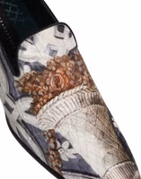 Multicolor Floral Tapestry Embroidery Loafer Shoes 1