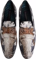 Multicolor Floral Tapestry Embroidery Loafer Shoes 3