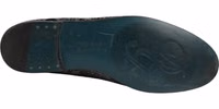 Silver Jacquard Leather Slip On Loafers Shoes 2