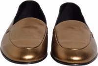 Gold Leather DG Logo Slip On Men Loafers Shoes 2