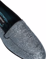 Blue Glitter Lurex DG Logo Dress Loafers Shoes 1