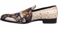 Multicolor Fruit Print Velvet Loafers Shoes 5