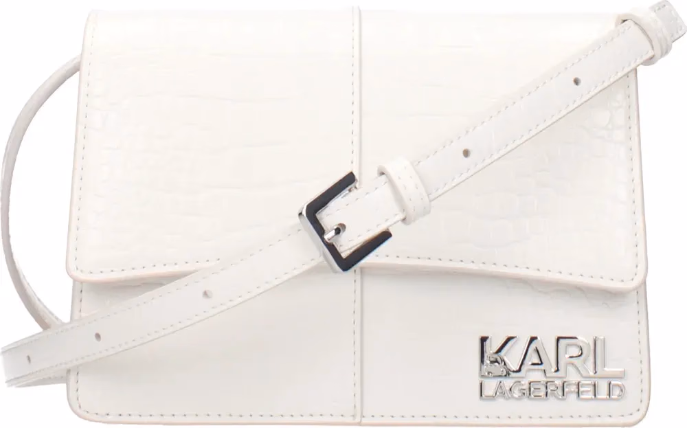 White Polyethylene Crossbody Bag
