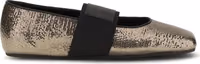 Gold Calf Leather Bos Taurus Ballet Flats 1