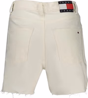 White Cotton Women Shorts 2