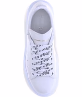 White Calf Leather Bos Taurus Platform Sneakers 4