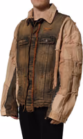 Multicolor Raw Cut Panelled Denim Men Jacket 3