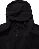 جاكيت بwindbreaker رجالي سوداء مع هود 1