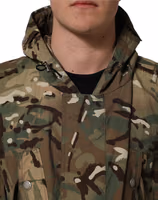 Multicolor Camouflage Hooded Coat Jacket 3