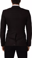 Brown Wool GOLD Single Breasted Men Jacket 3