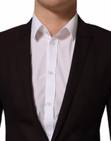 Brown Wool GOLD Single Breasted Men Jacket 4