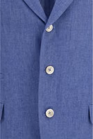 Blue Linen Full-Length Jacket 3
