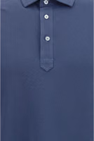 Blue Cotton Polo Shirt 3