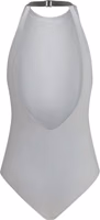 White Polyamide One-Piece Swimsuit 2