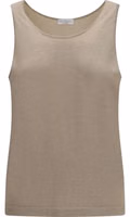 Beige Cashmere Tank Tops 1