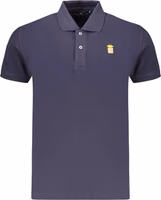 Blue Cotton Men's Polo Shirt 1