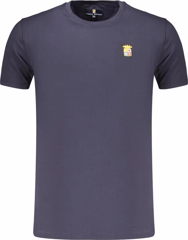 Blue Cotton Men's T-Shirt