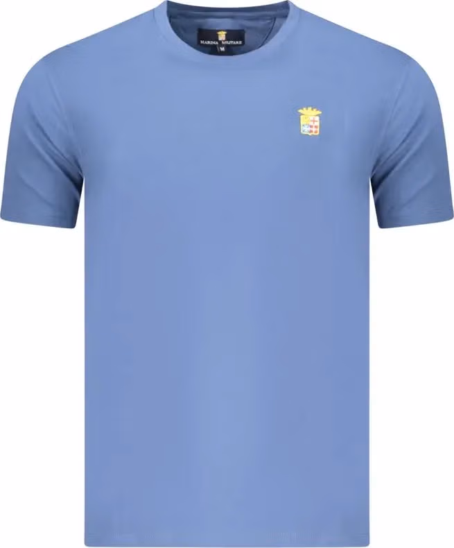 Blue Cotton Men's T-Shirt