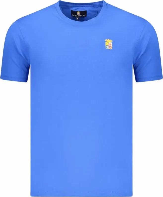 Blue Cotton Men's T-Shirt
