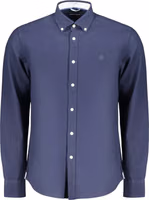 Blue Cotton Mens Shirt 1