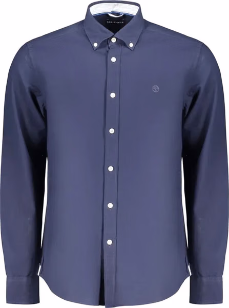 Blue Cotton Mens Shirt