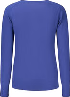 Blue Viscose Women's Shirt 2