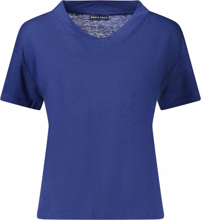 Blue Viscose Woman T-Shirt