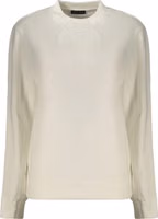 White Cotton Women's Sweatshirt 1