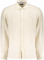 Beige Linen Men's Shirt 1