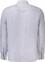 Blue Linen Men's Shirt 2